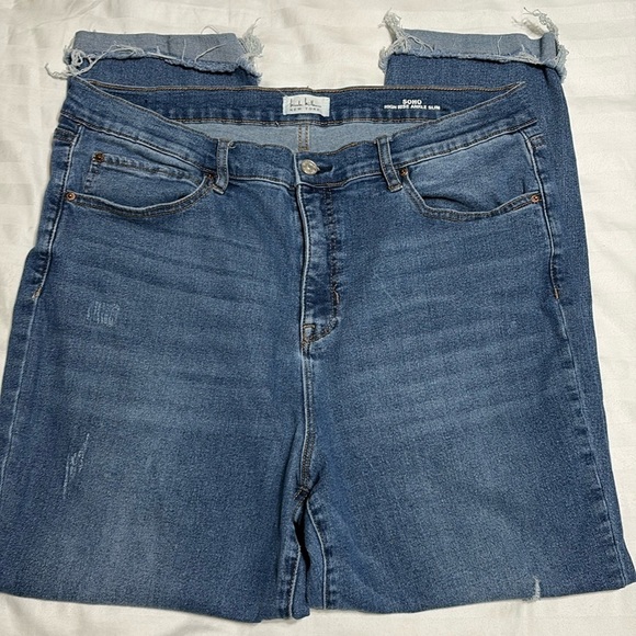 Nicole Miller Denim - Nicole Miller Soho High Rise Ankle Skinny Distressed Jeans(154)